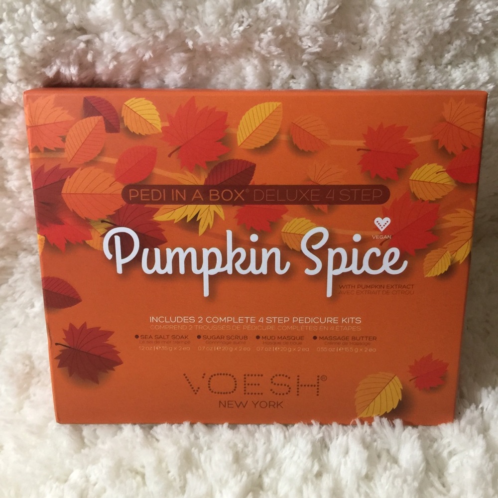 VOESH Pumpkin Spice Pedicure Kit Pedi in a box